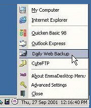 EmmaDesktop Menu Screenshot